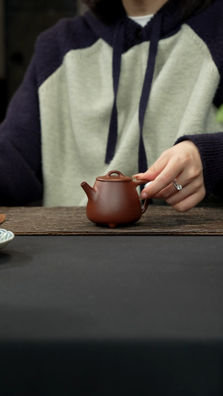 【闪购商品】紫砂茶壶150cc底槽清高石瓢