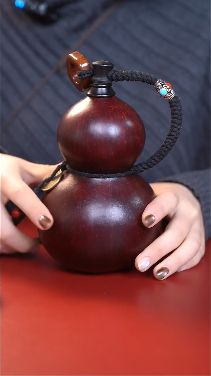 080手工大漆酒葫芦