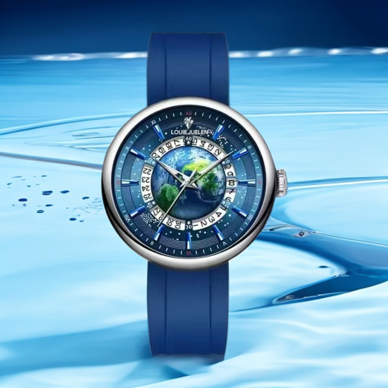 LOUIEJUELEN/路易爵伦 地球系列PM-L-0828 时尚男士腕表 DZL