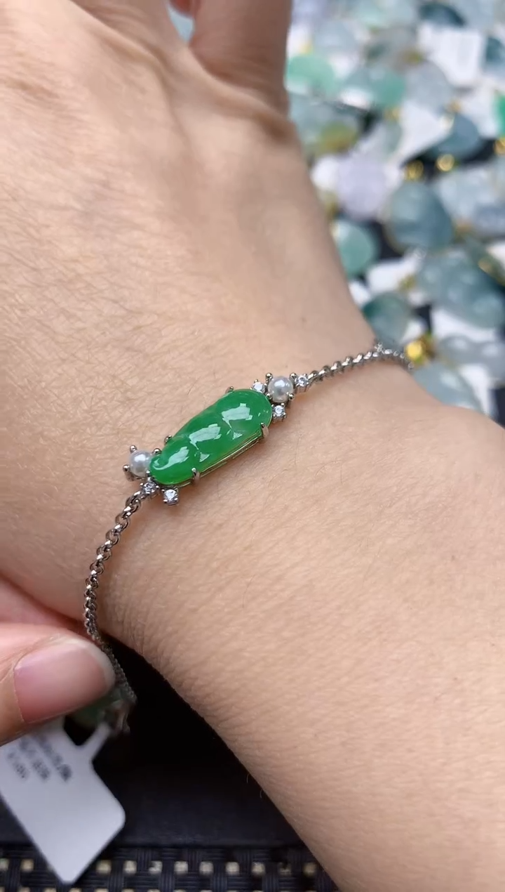 颈饰未镶嵌翡翠天然缅甸A货翡翠