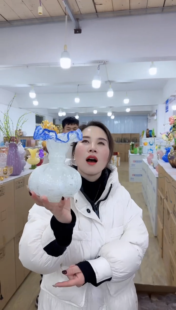 【闪购商品】无铅玻璃美全花器-n-早14