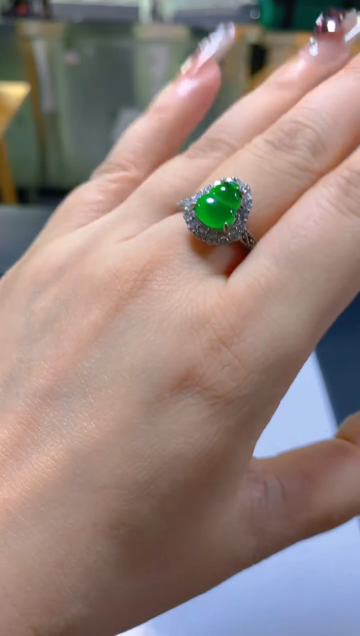 未镶嵌戒指翡翠多样性发一