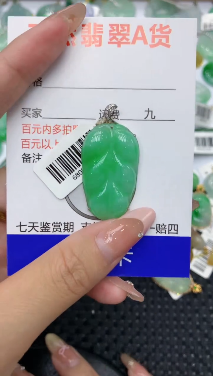 【闪购商品】翡翠颈饰18K金镶嵌111111111
