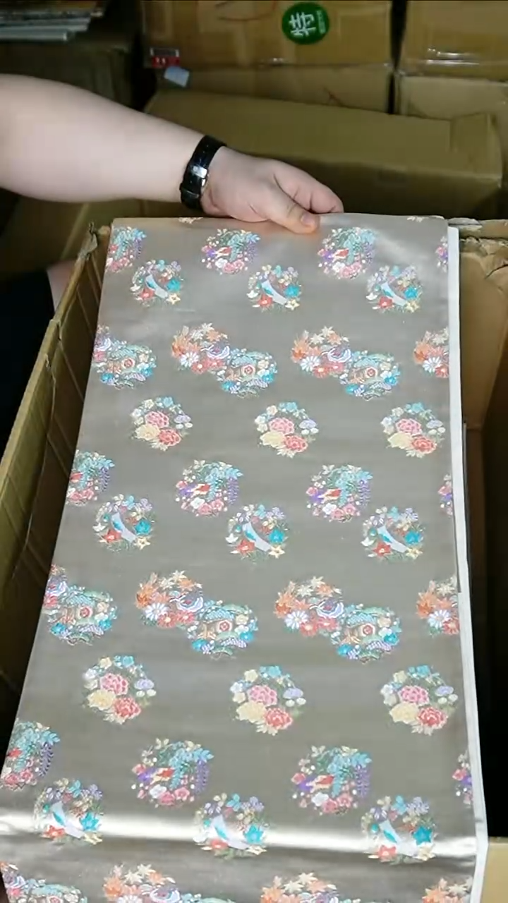 织绣织锦10六通杂宝团花