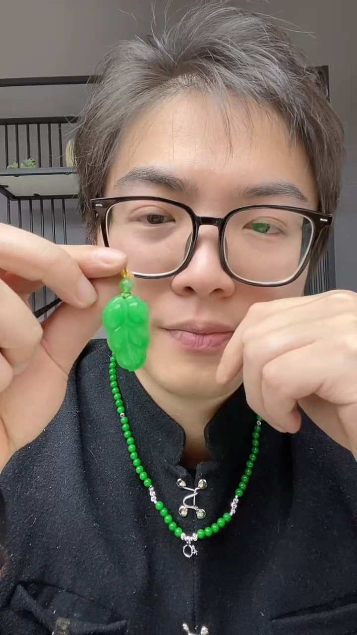 【闪购商品】翡翠颈饰合金大叶有成