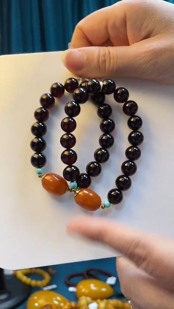 未镶嵌血珀手串蜜蜡血珀手串（多样性只发其一）