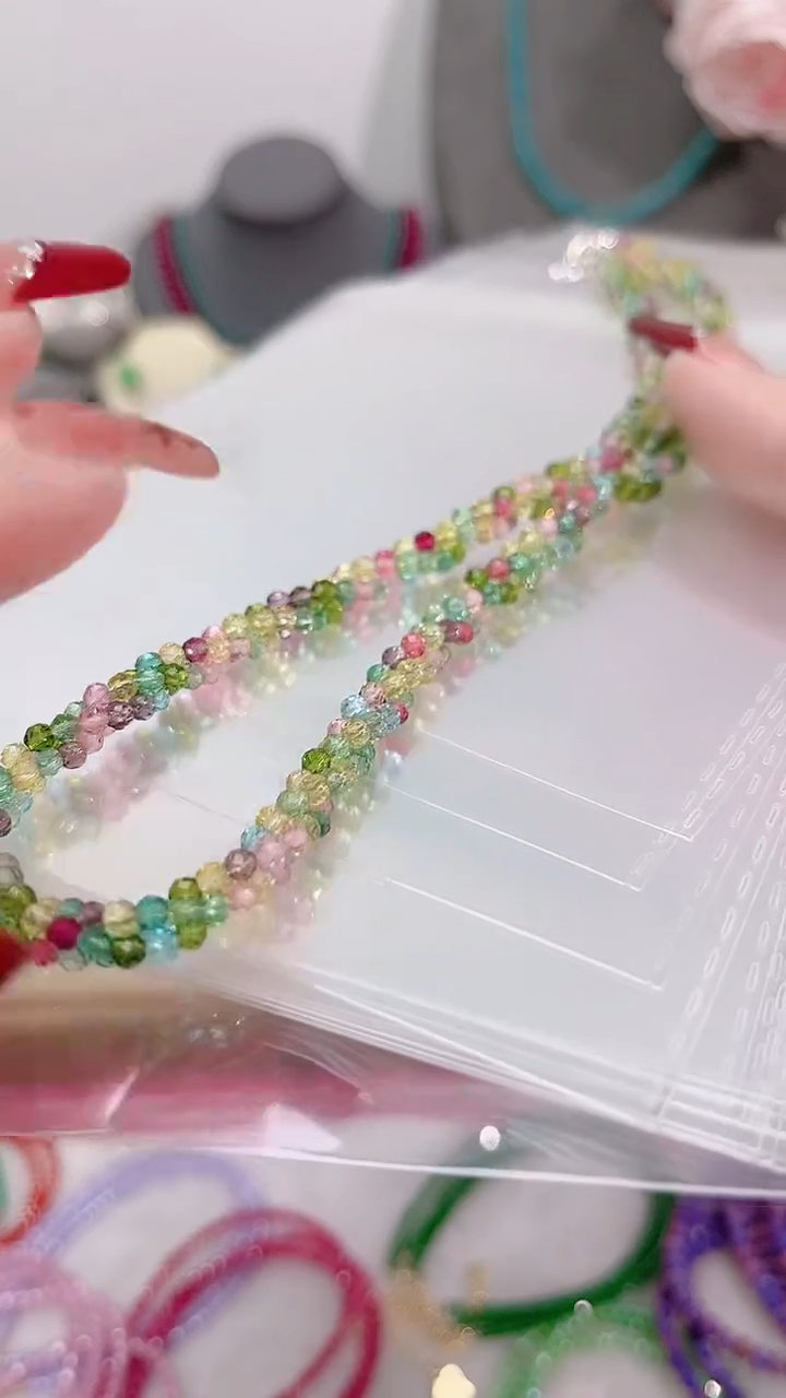 颈饰银S925镶嵌尖晶石麻39.9