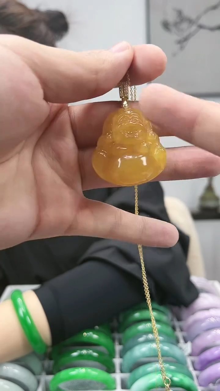 【闪购商品】砖雕s70 黄大佛公吊坠