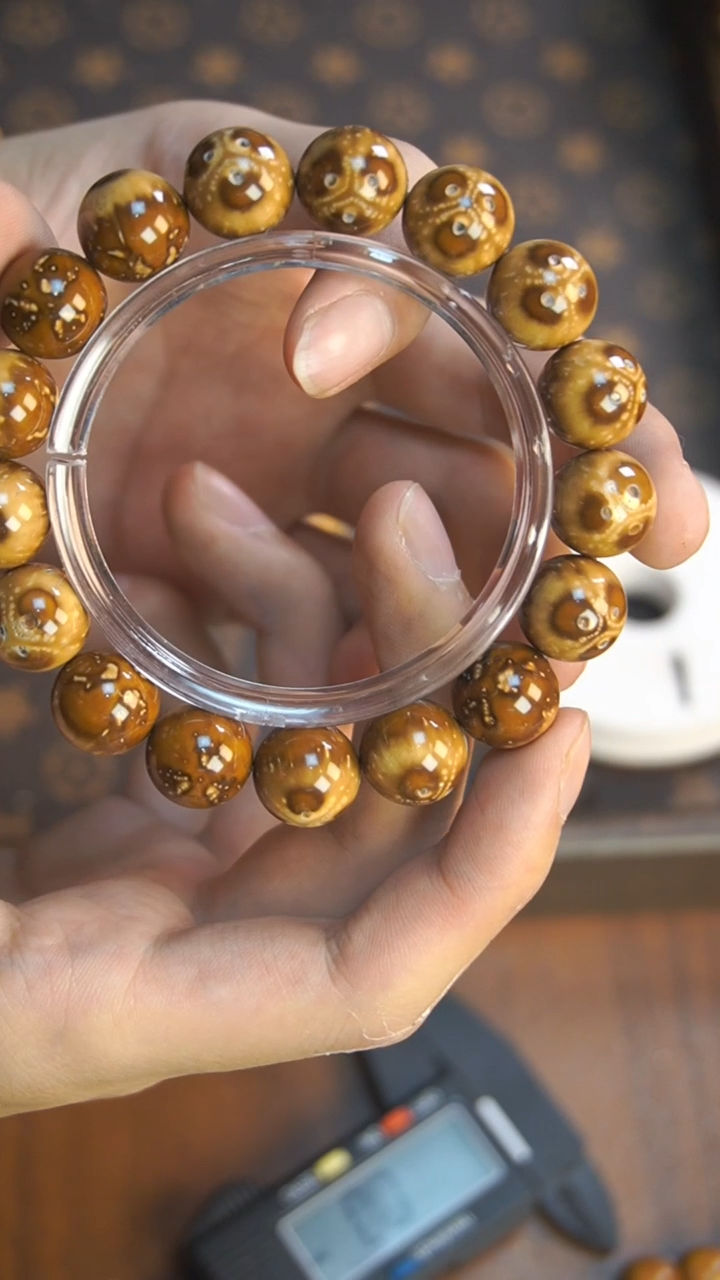 紫金鼠手串紫金鼠熊猫孤品13mm