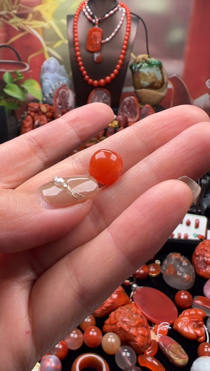 未镶嵌单珠南红玛瑙L**l单珠