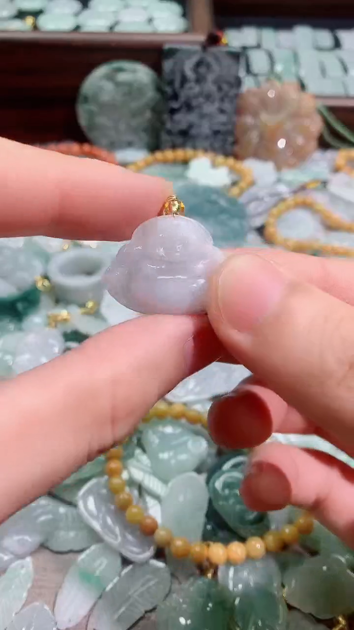 吊坠(不含链)未镶嵌翡翠天然A货翡翠（不含链）