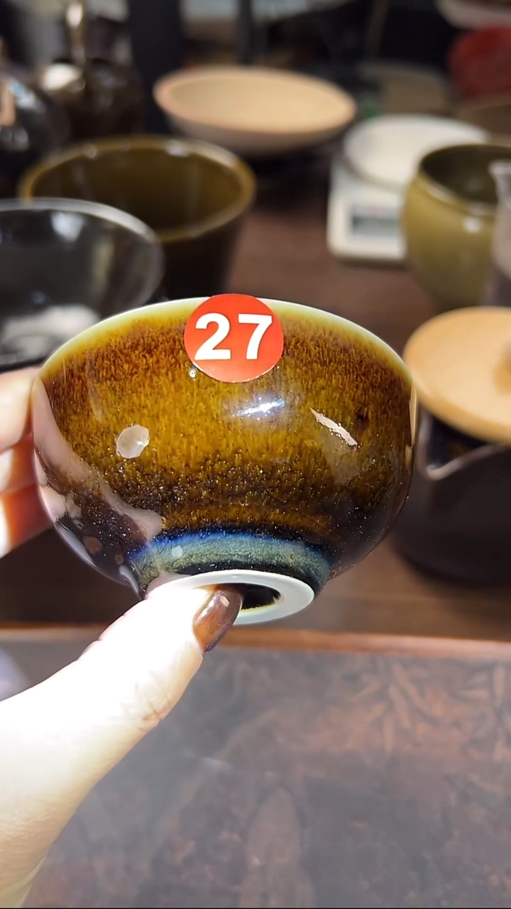 特色窑变色的主人杯