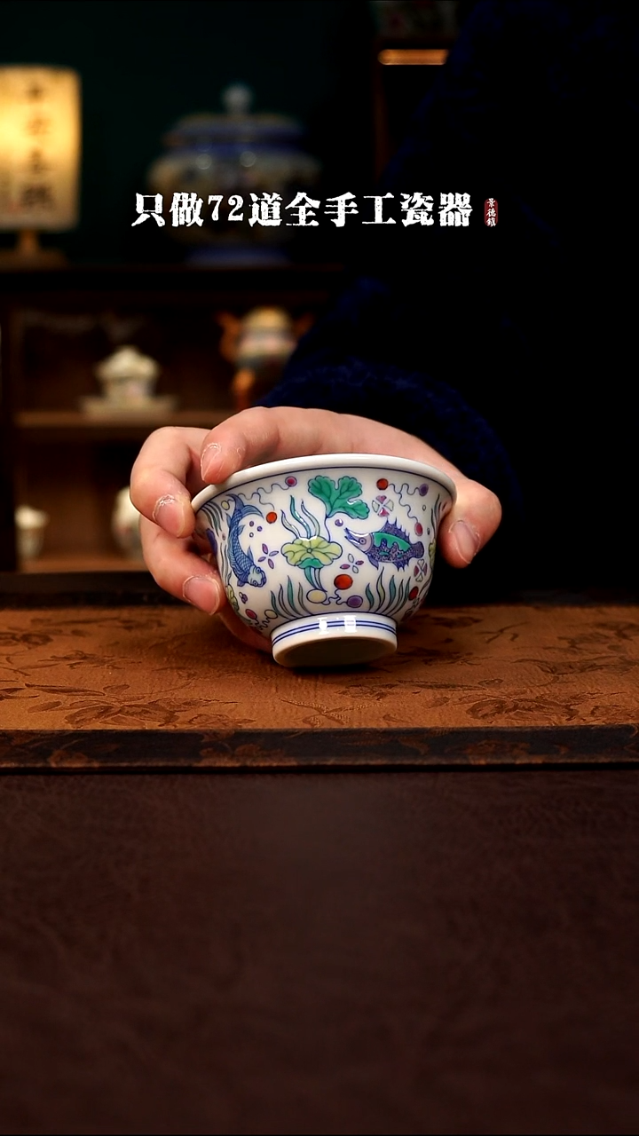 摆件陶景德镇现代手工手绘陶瓷