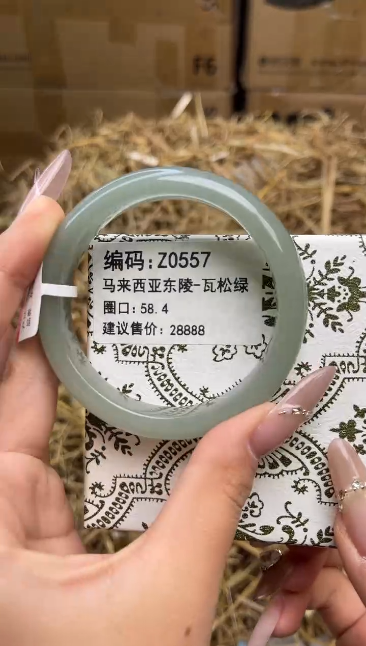 未镶嵌手镯石英质玉z0557-58.4