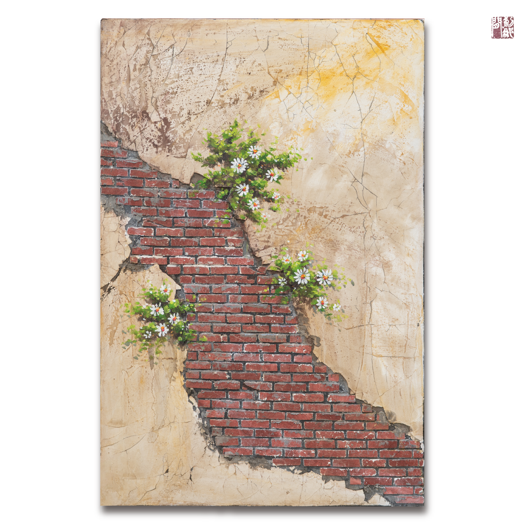 刹那间原创 | 手绘油画肌理画 绝处逢生系列