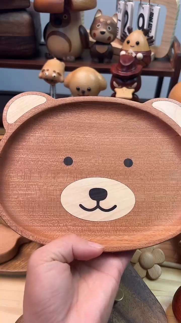 木小号小熊盘          