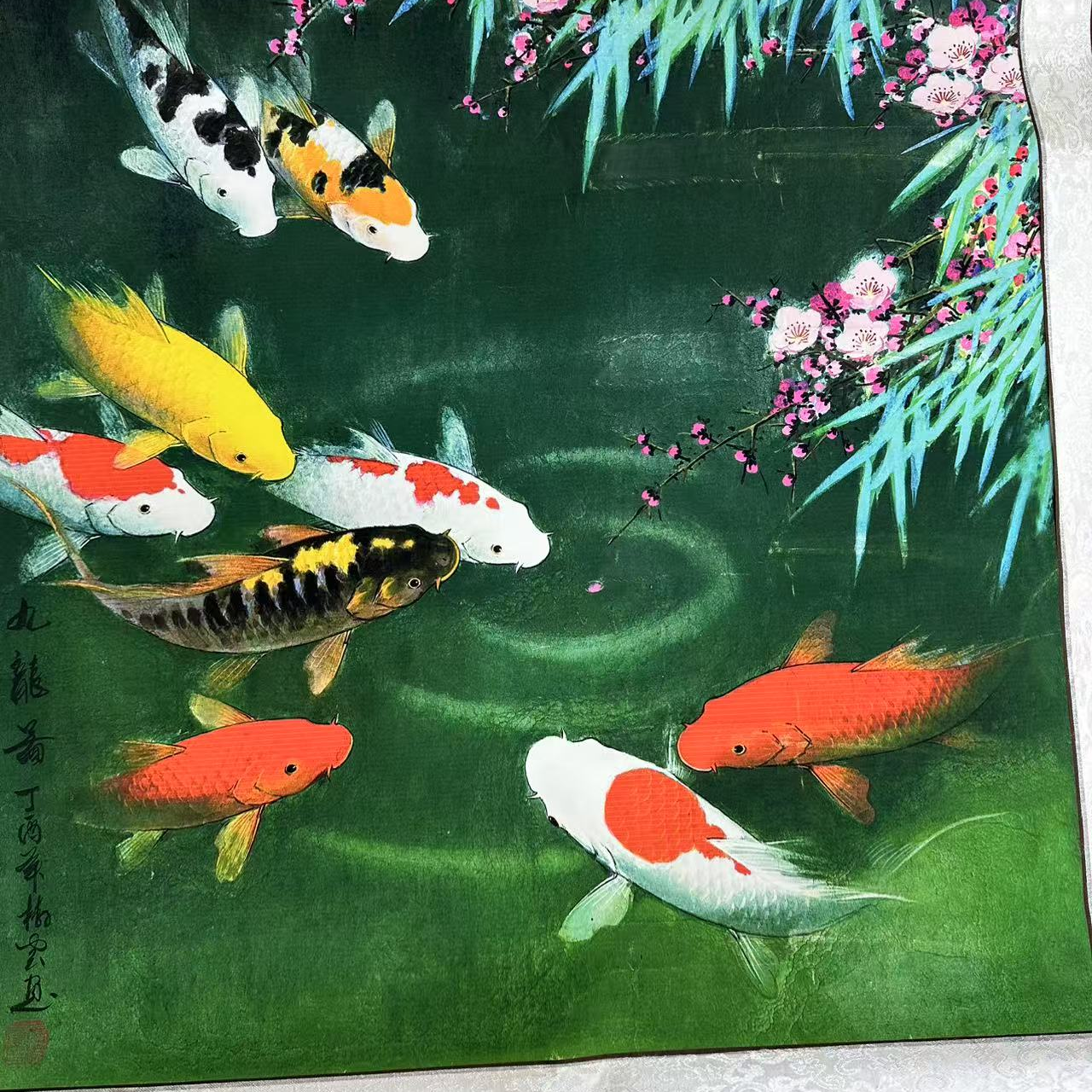 高清复刻绘画金鱼