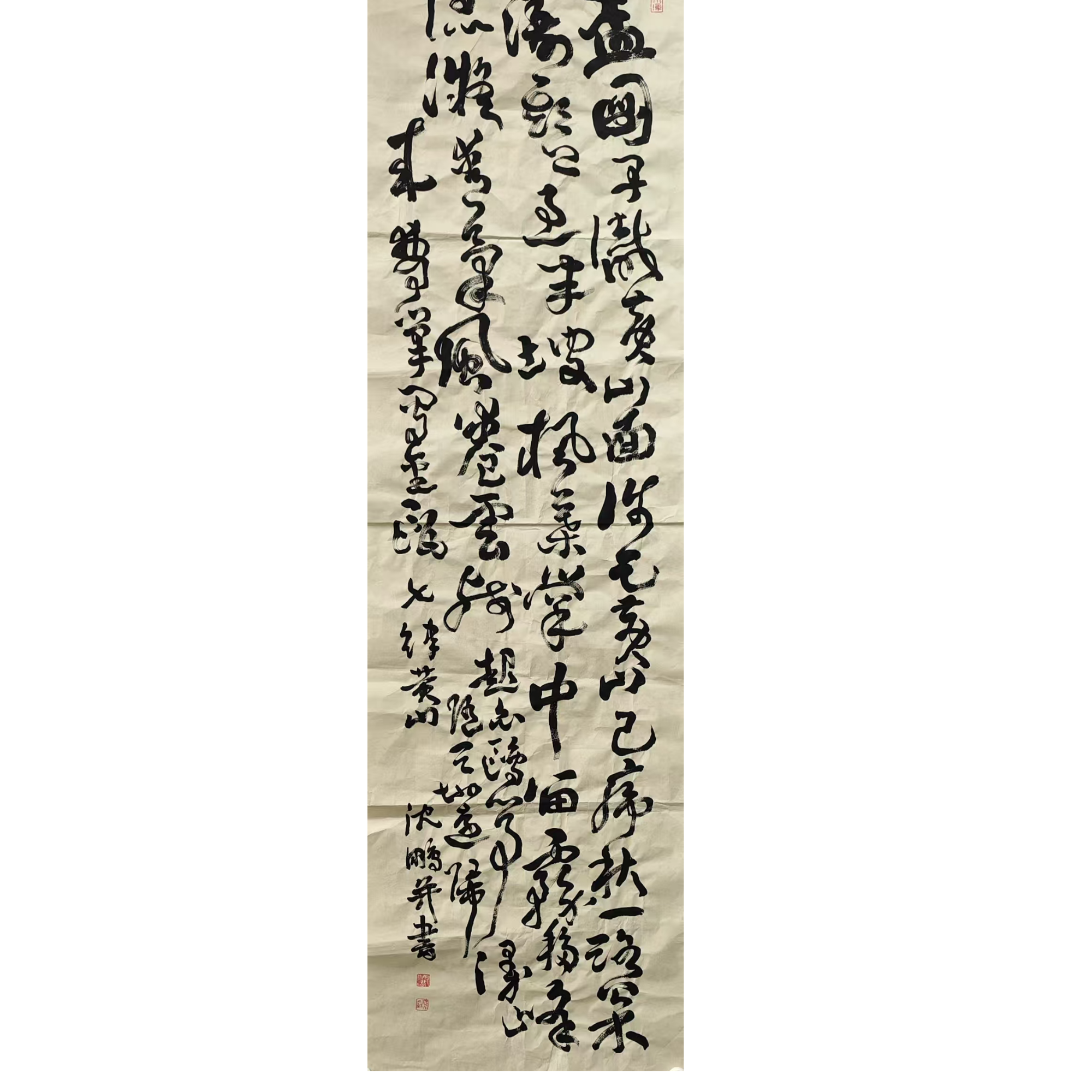 沈鹏 书法画芯 167×50 7.5平尺