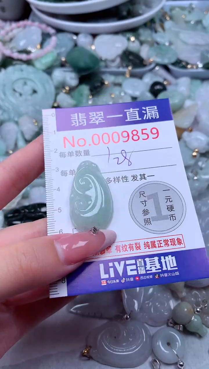 翡翠未镶嵌吊坠(不含链)9859