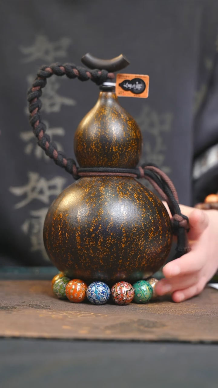 【闪购商品】YS120大漆酒葫芦不包手串及旋转底座