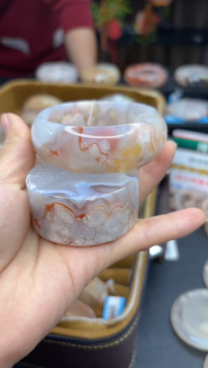 【闪购商品】石英质玉手镯未镶嵌871（56圈赠送镯心）