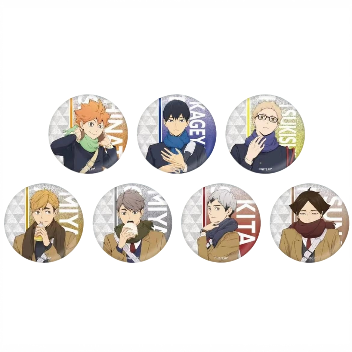 【车车】日谷排球少年 冬制服闪底吧唧盲盒（默认代拆）