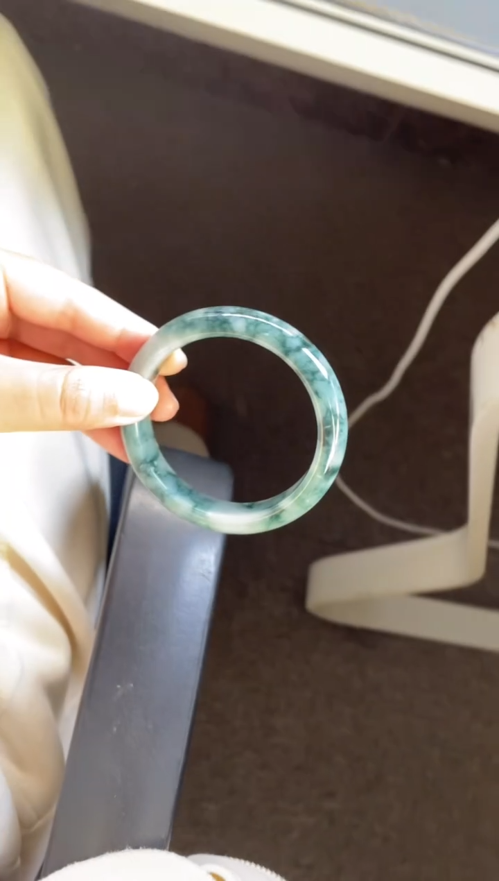 未镶嵌翡翠定制翡翠14#天然缅甸A货翡翠手镯57-58圈口