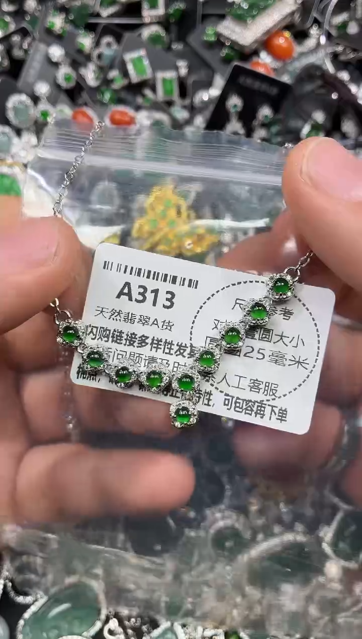 颈饰未镶嵌翡翠A313项链