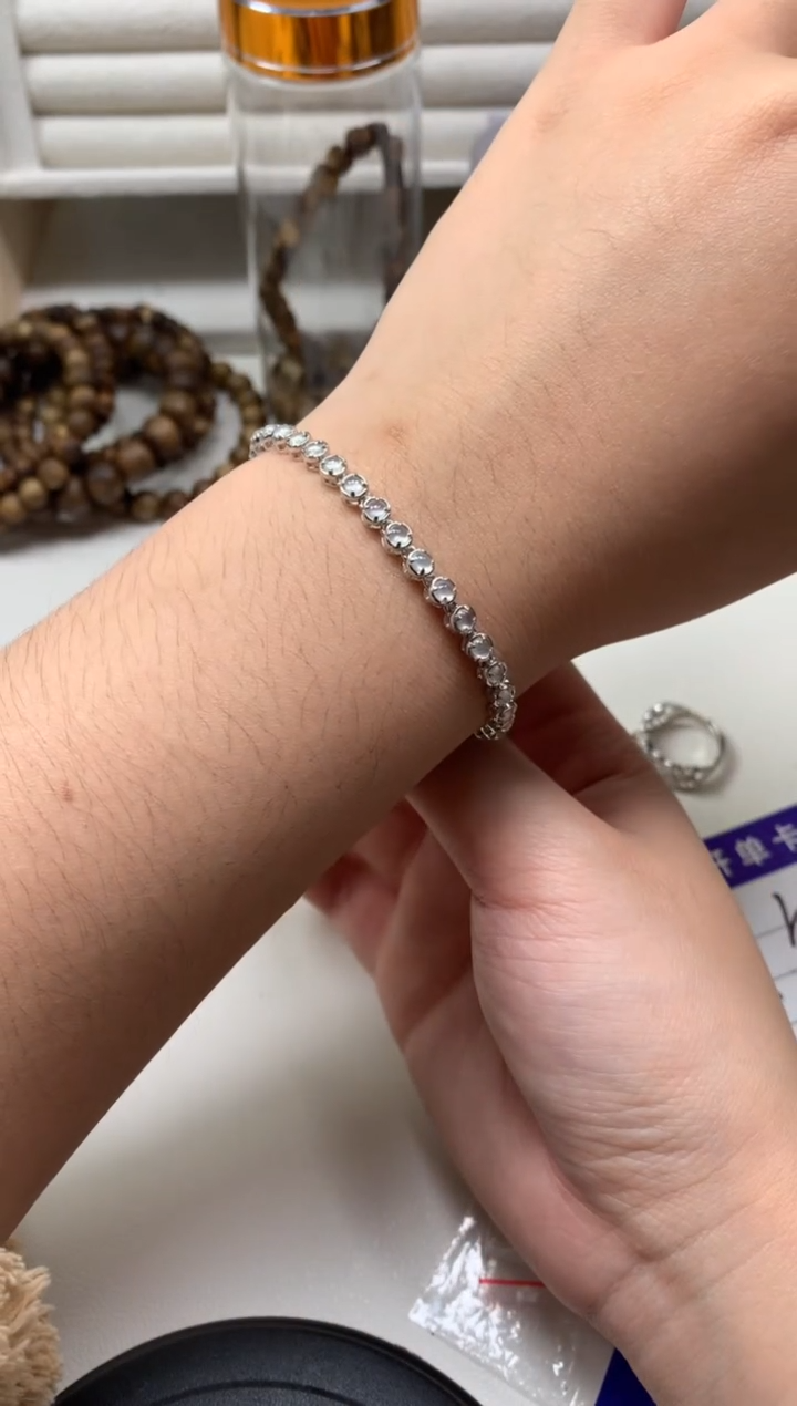 银S925镶嵌戒指翡翠手链17