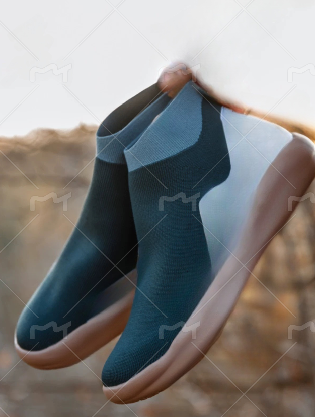 彩绘印花飞织帆布款号0043