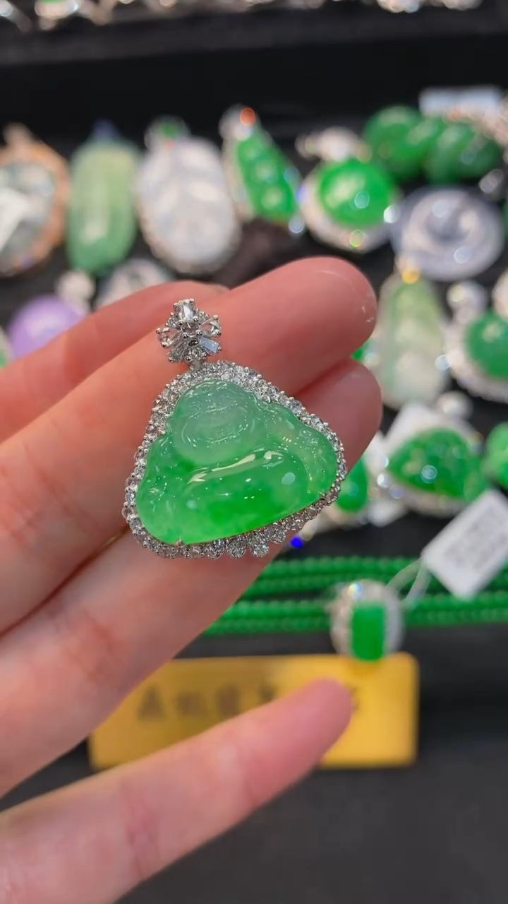 【闪购商品】翡翠颈饰未镶嵌吊坠19