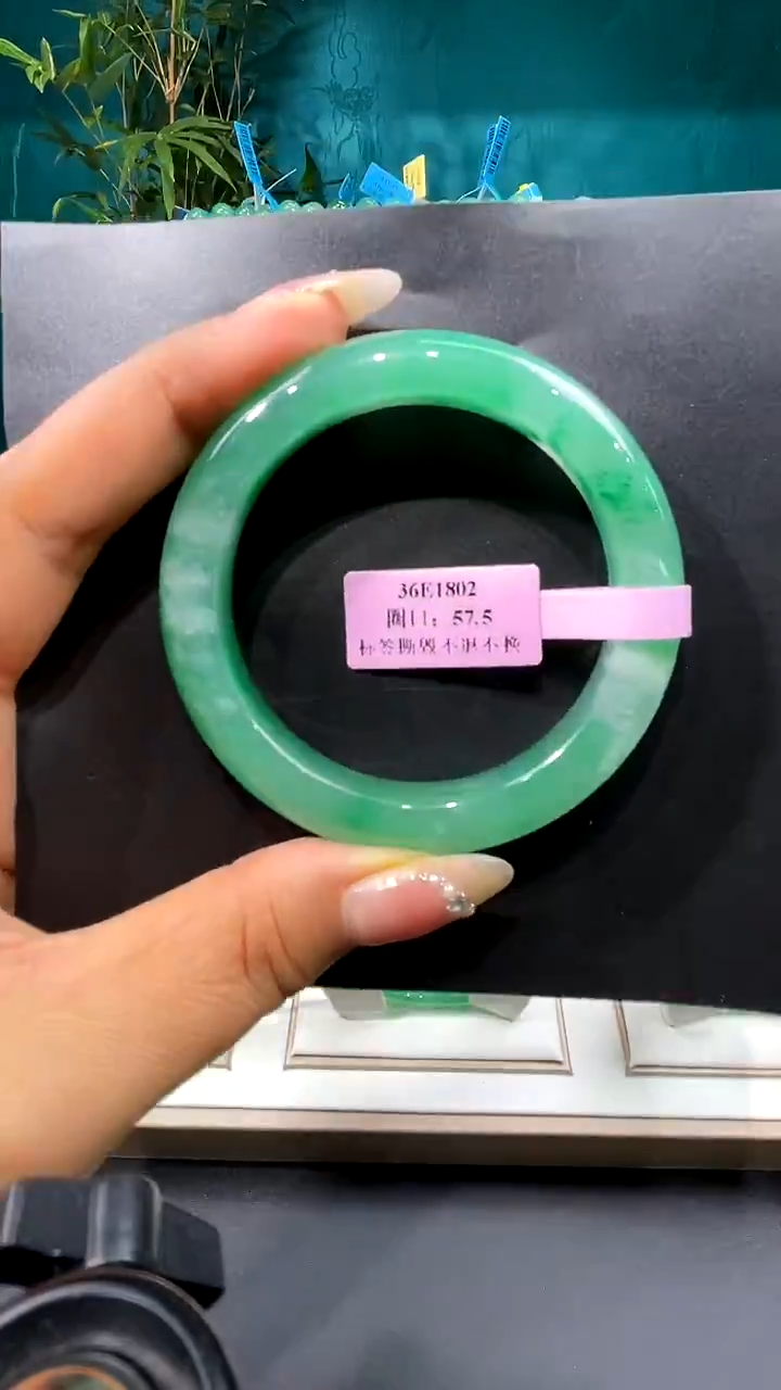 未镶嵌手镯石英质玉（非洲翠）手镯