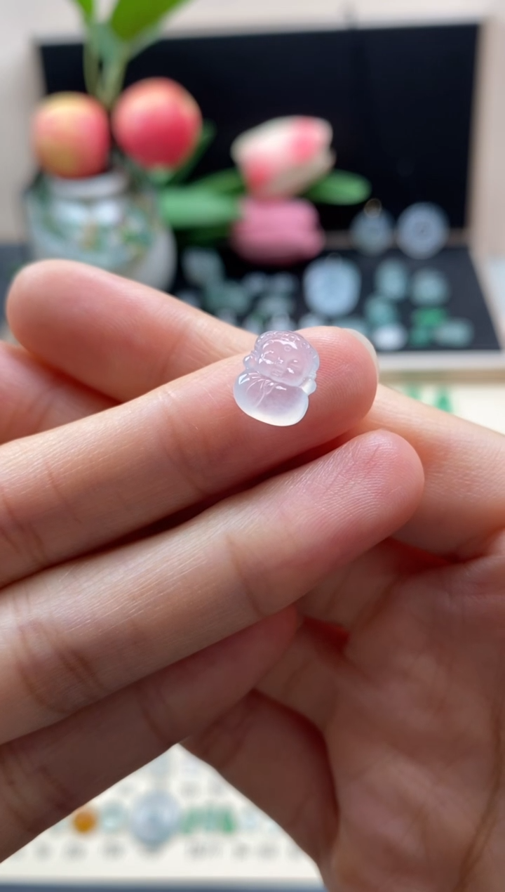 翡翠未镶嵌颈饰翡翠冰种宝宝佛