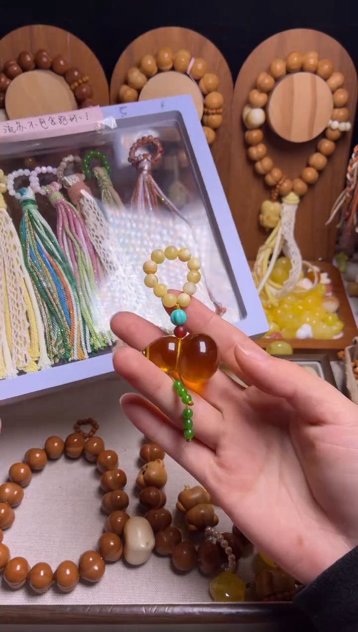 手串猴头核桃J***e单配饰大透葫芦吊坠