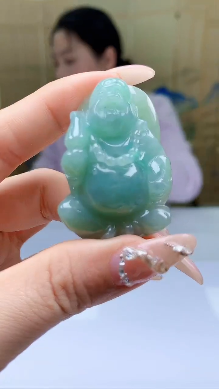 【闪购商品】定制翡翠未镶嵌4902ty-毛货挂件165
