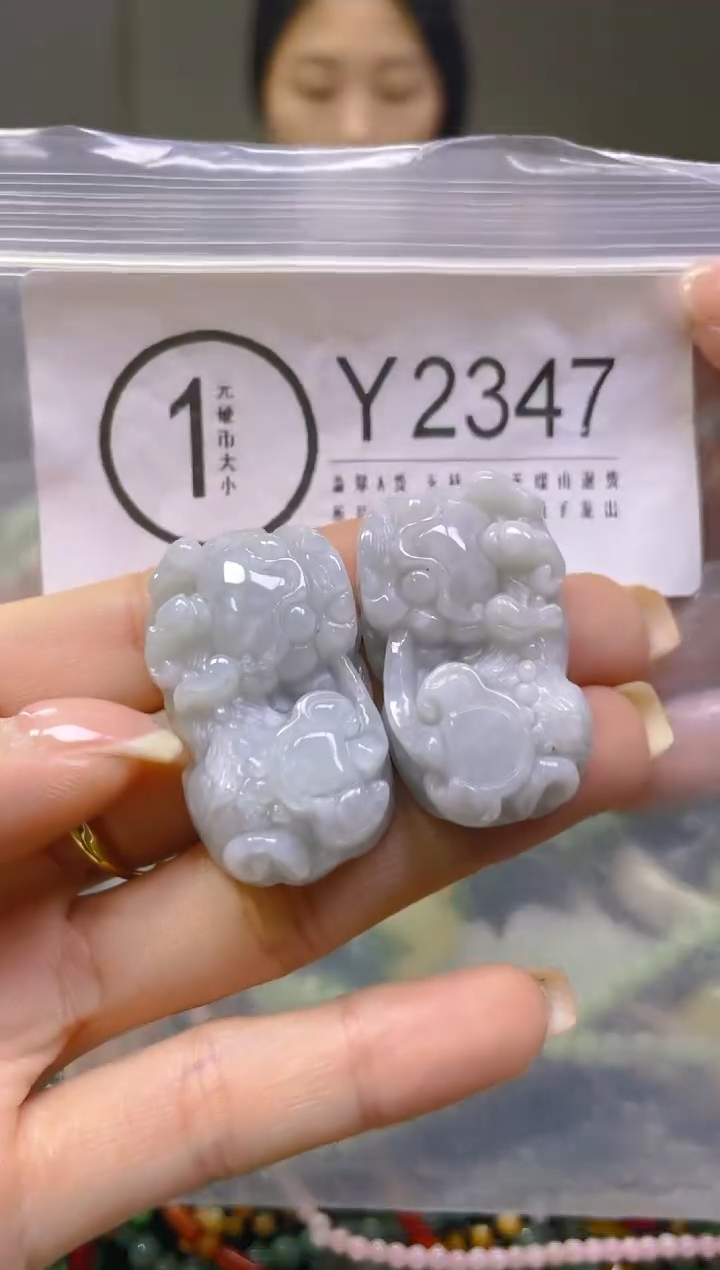 翡翠未镶嵌颈饰/Y/翡翠A货一图一物