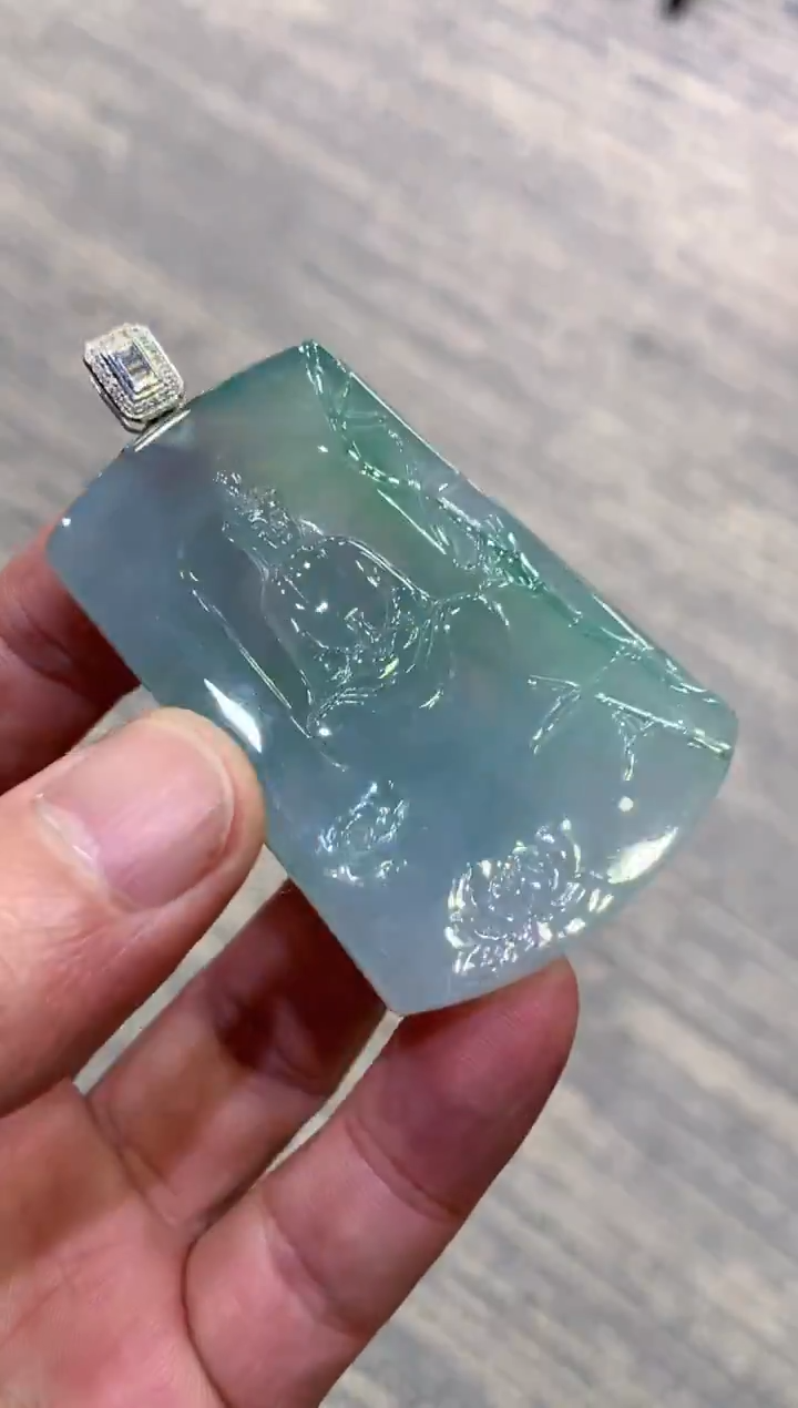 颈饰未镶嵌翡翠天然A货翡翠