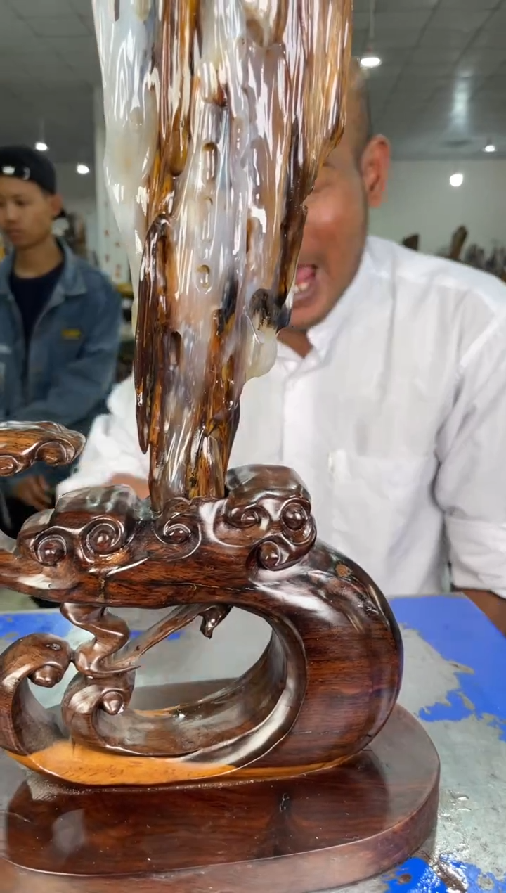 【闪购商品】硅化玉摆件未镶嵌52