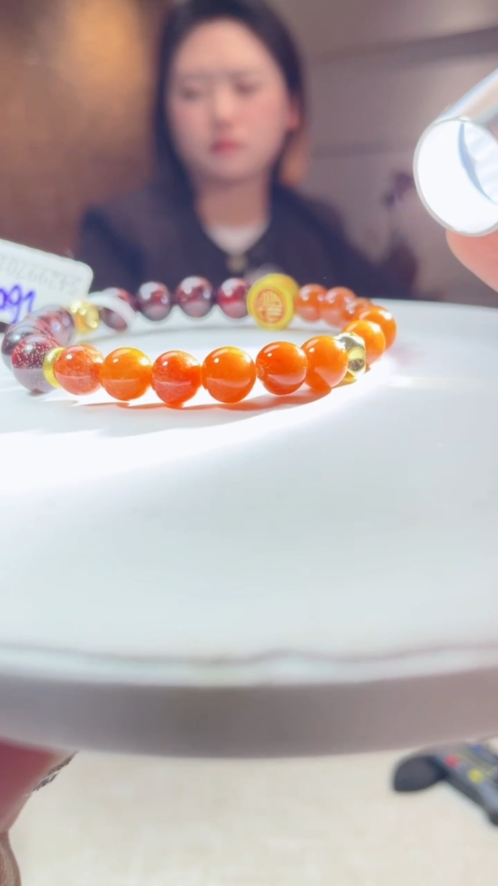 未镶嵌手链翡翠珠串