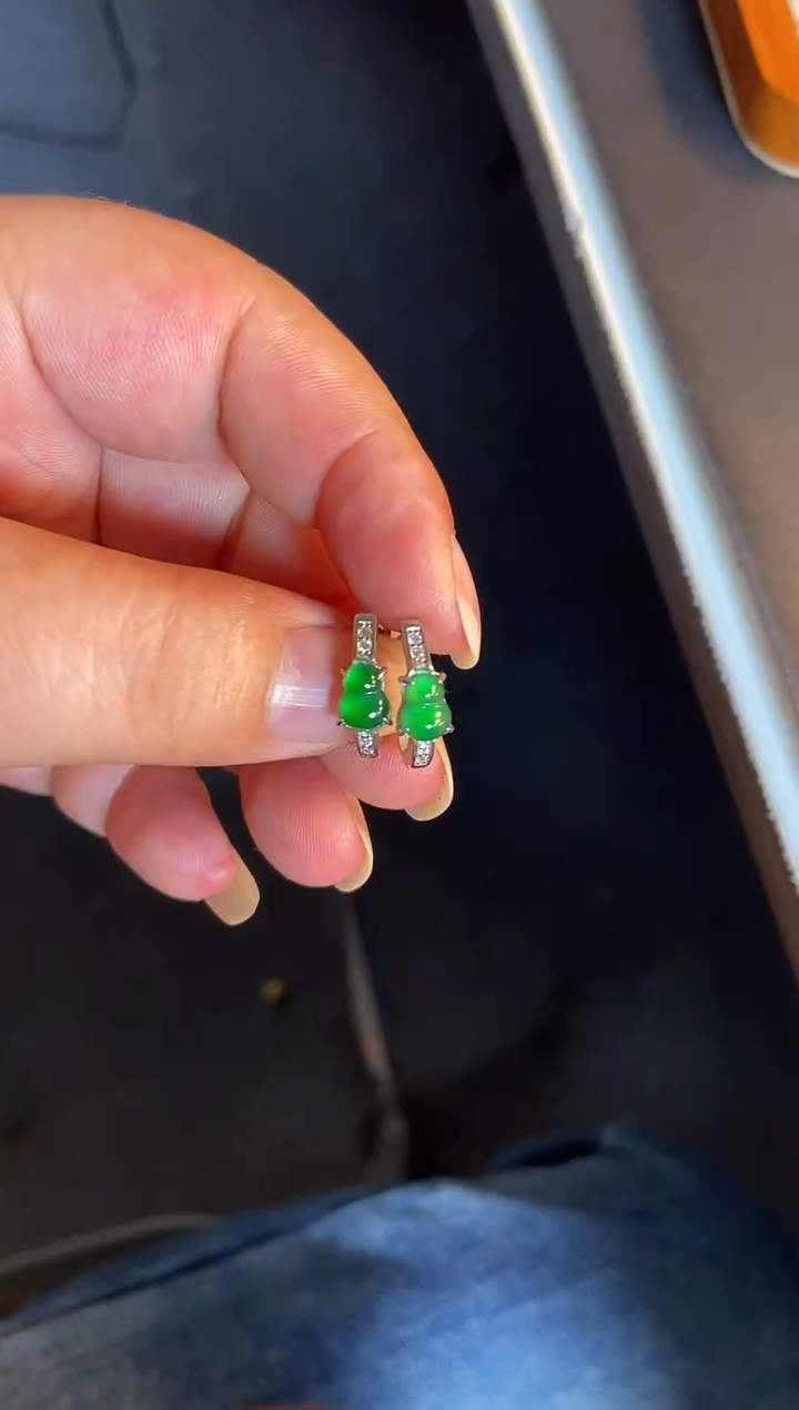 吊坠(不含链)银S925镶嵌翡翠1