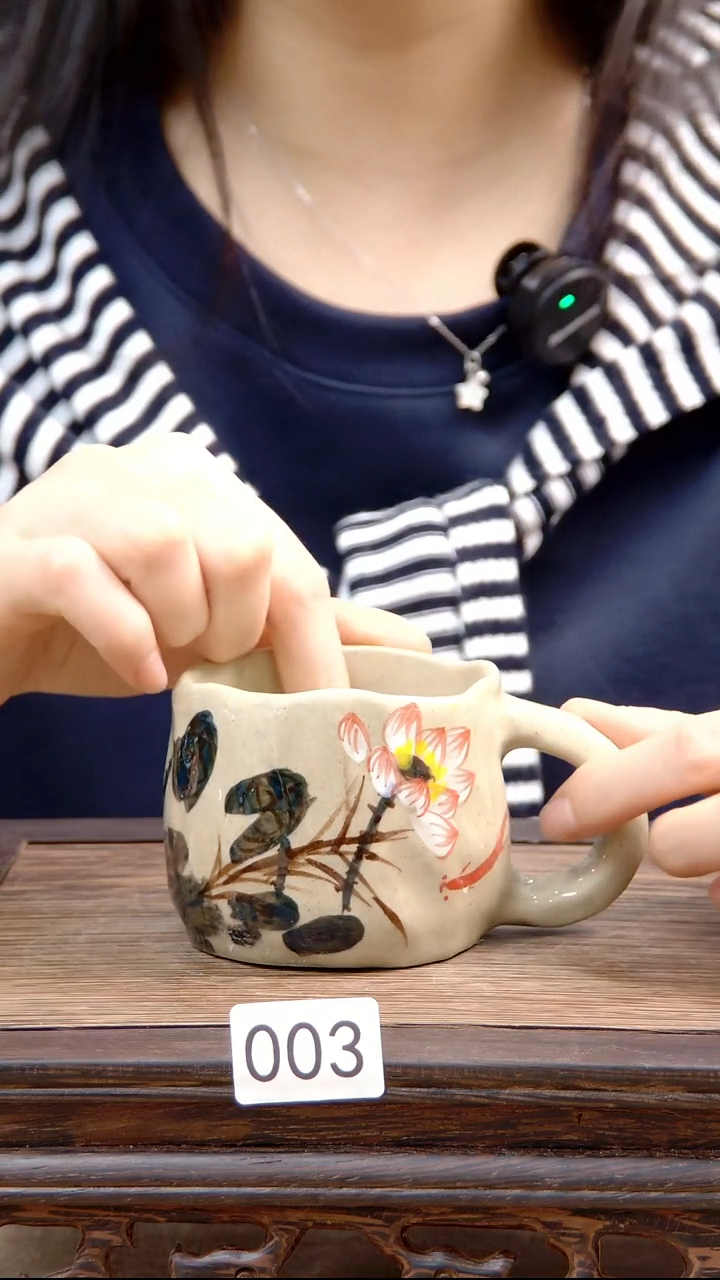 杯子景德镇陶瓷手绘杯子微瑕003