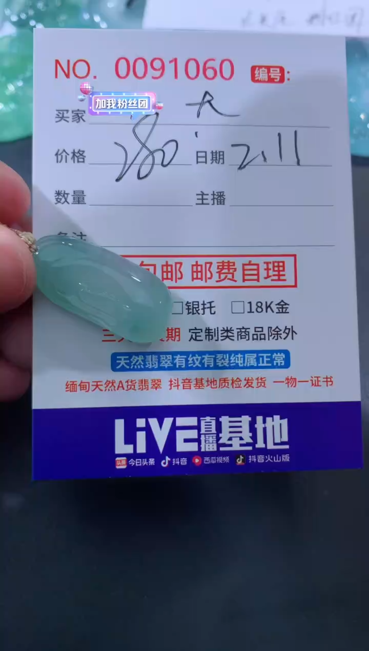 【闪购商品】翡翠颈饰未镶嵌大南