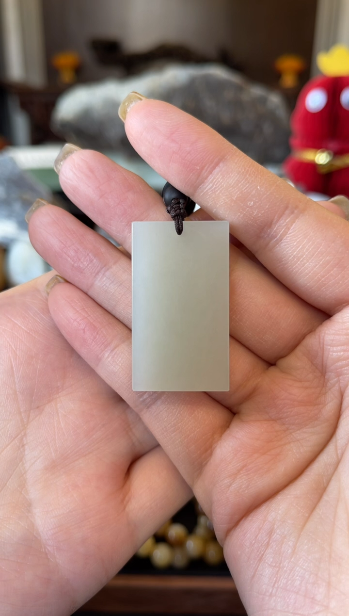 【闪购商品】和田玉（白玉）挂件未镶嵌天泰白玉无事牌