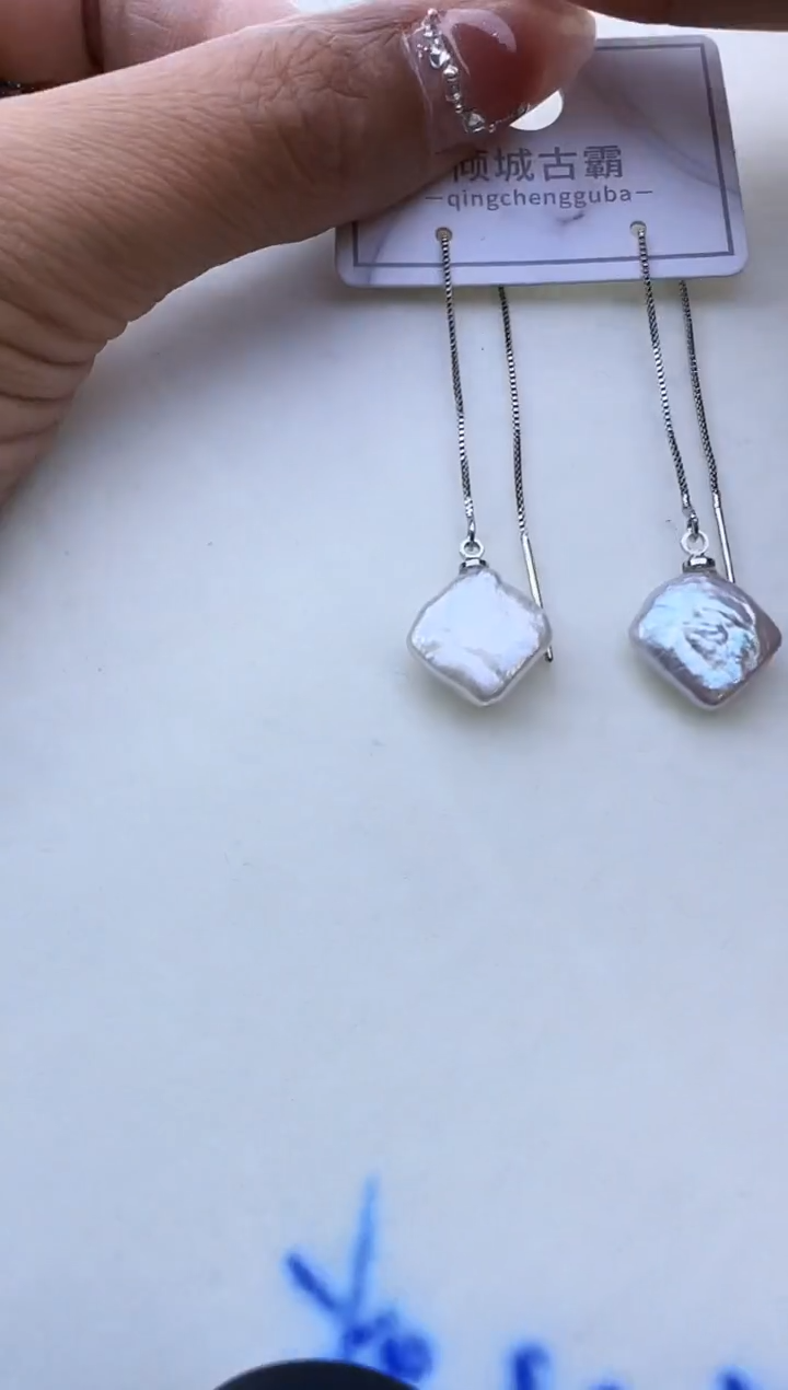 【闪购商品】淡水珍珠耳饰银S925镶嵌654