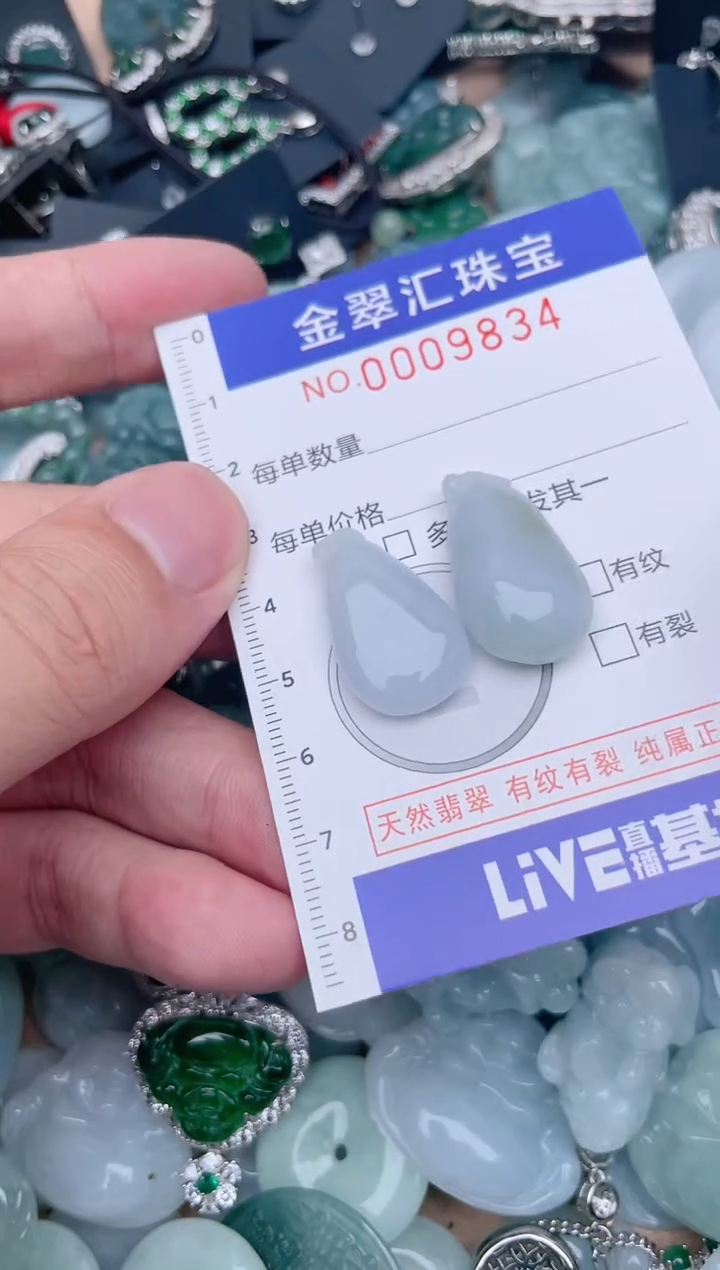 翡翠未镶嵌颈饰9834