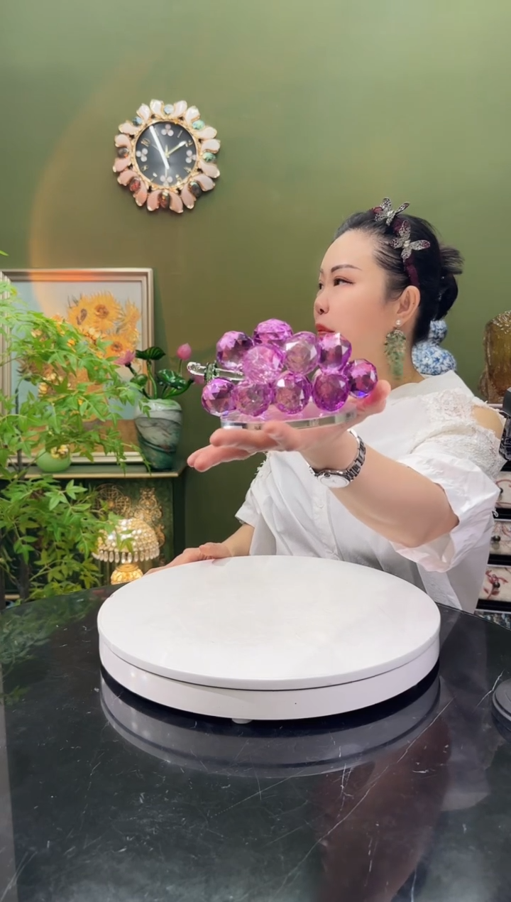 人造水晶紫葡萄   
