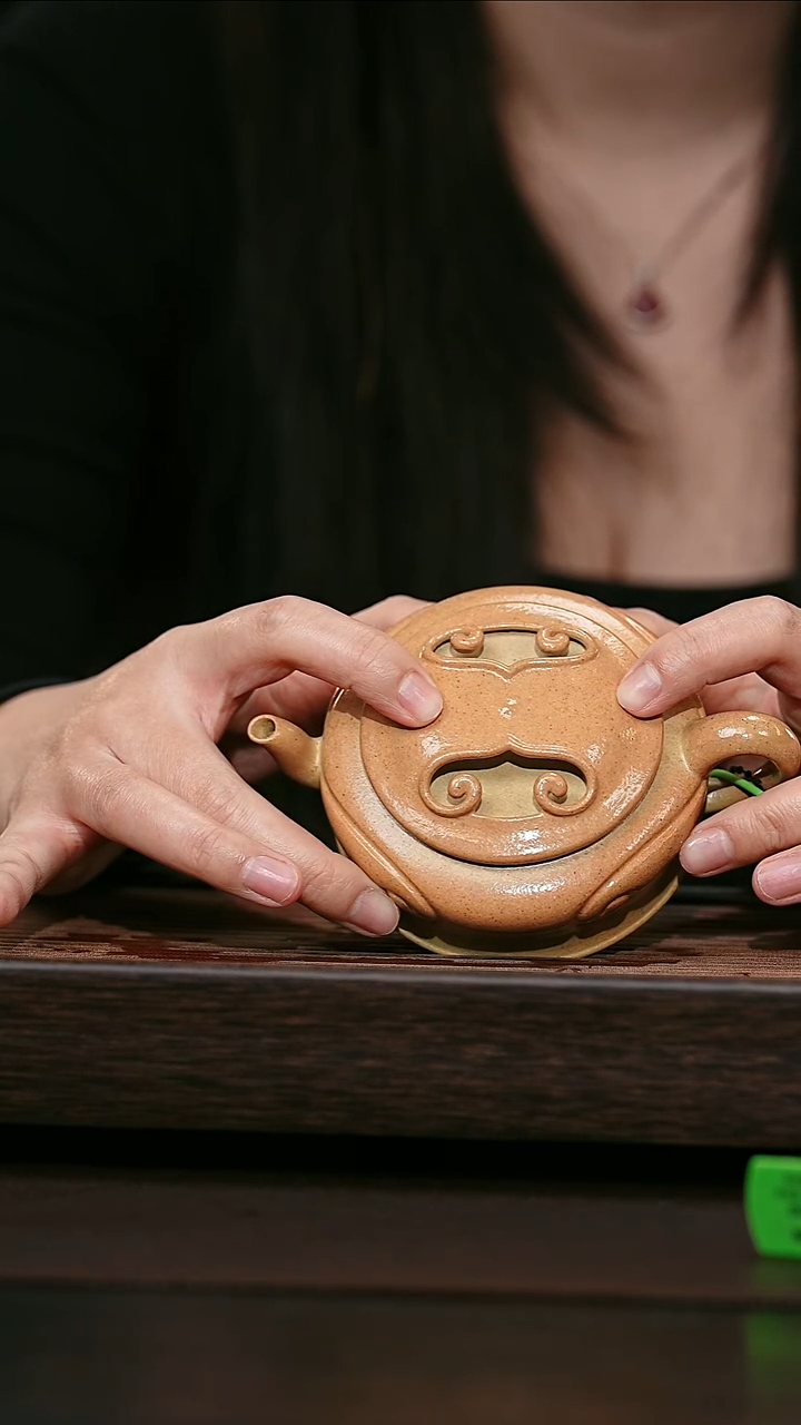 茶壶紫砂原矿紫砂壶   牛盖莲子柴烧 