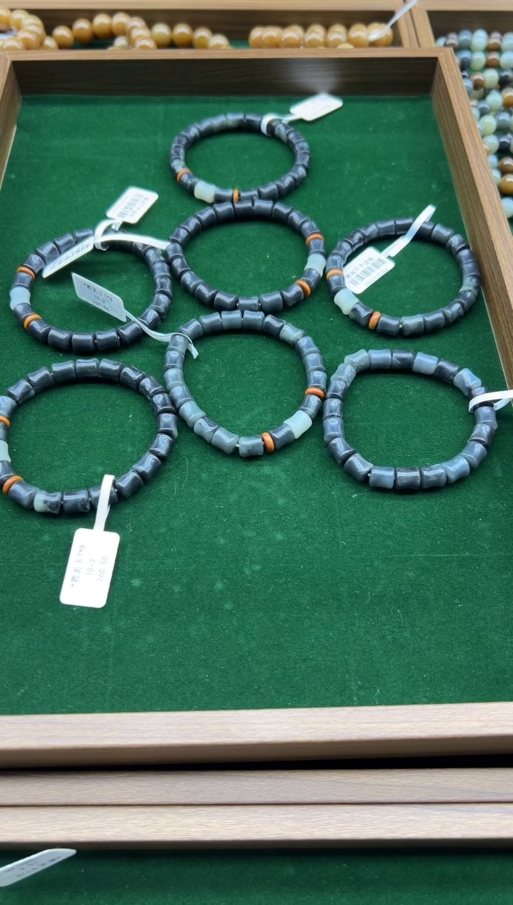 未镶嵌手串和田玉若羌微色差卡8多样性发货拍一发一