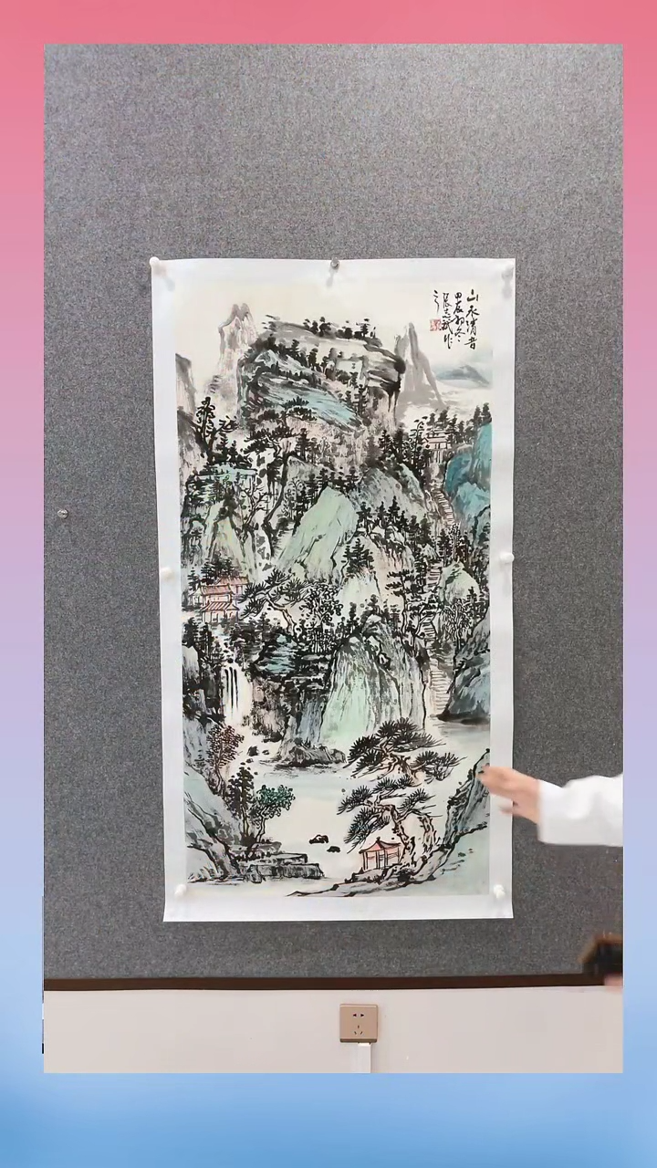 【闪购商品】国画沈老师 写意山水《山水清音》8平尺