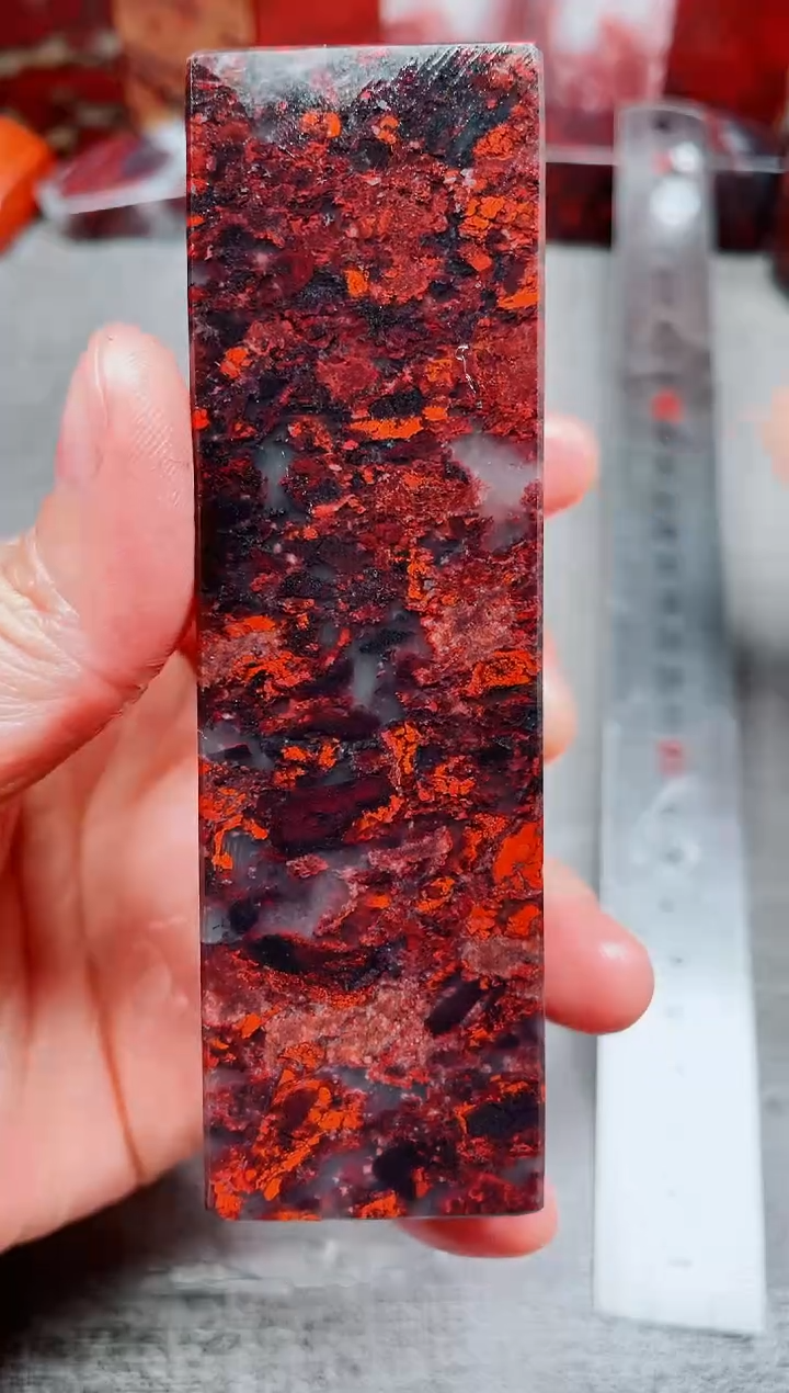 玉桂林鸡血玉素章3.0左右红13